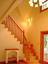 内観 輸入住宅 赤毛のアン リビング階段 自然素材 カントリー